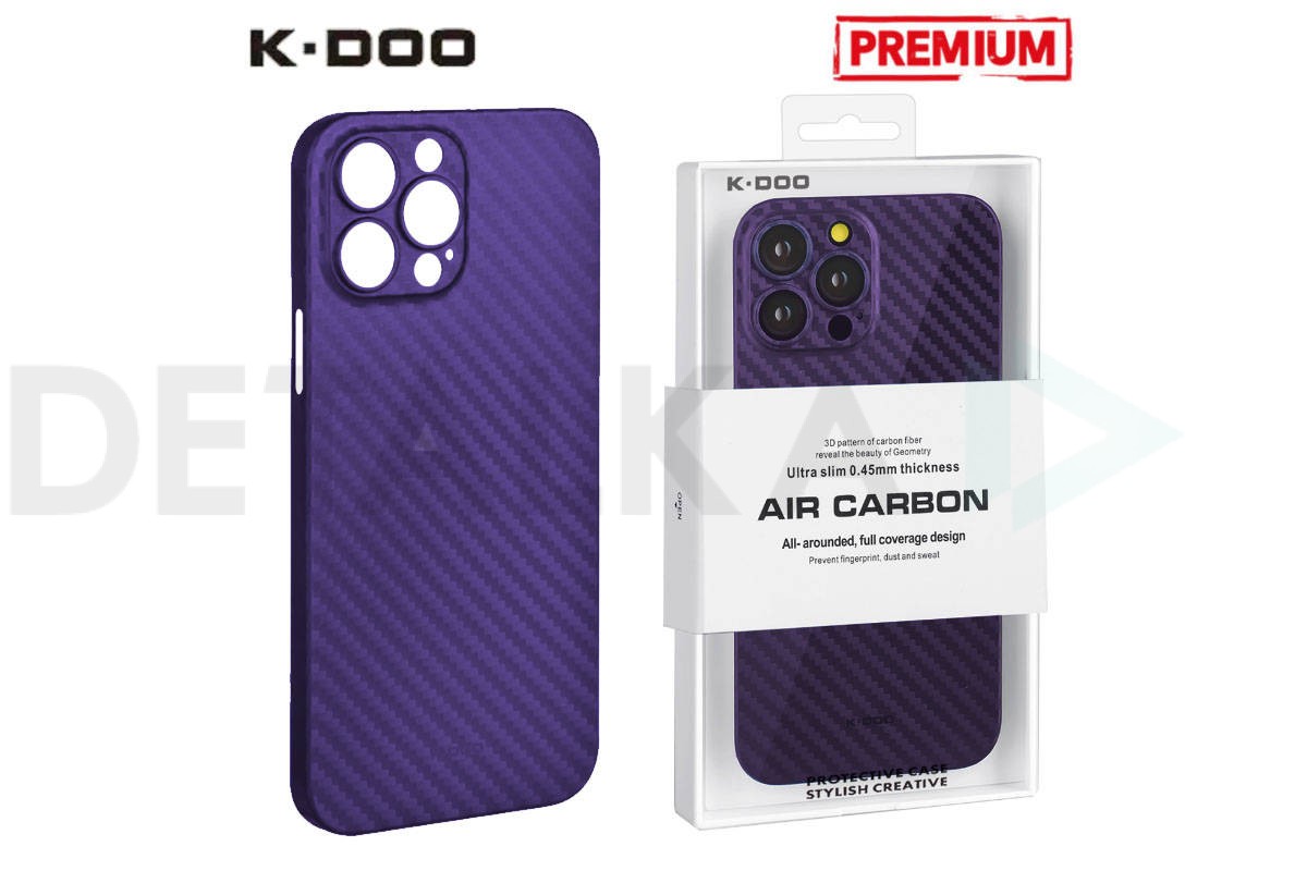 Чехол для телефона K-DOO AIR CARBON iPhone 14 PRO MAX (фиолетовый) в  Детальке купить,