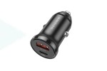 Автомобильное зарядное устройство АЗУ USB + Type-C BOROFONE BZ18A PD 20W + QC3.0 (черный)