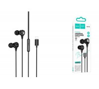 Наушники вакуумные проводные HOCO M116 Benevolent universal digital earphones with microphone штекер Lightning (черный)