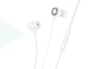 Наушники вакуумные проводные HOCO M116 Benevolent universal digital earphones with microphone штекер Lightning (белый)