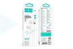 Наушники вакуумные проводные HOCO M116 Benevolent universal digital earphones with microphone штекер Lightning (белый)
