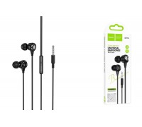 Наушники вакуумные проводные HOCO M116 Benevolent universal earphones with microphone (черный)