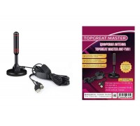 Антенна ТВ комнатная с усилителем TOPGREAT MASTER ANT-TV01