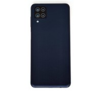 Задняя крышка для Samsung M127F Galaxy M12 + стекло камеры (черный)