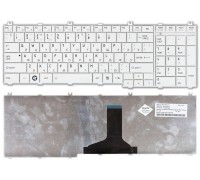 Клавиатура для ноутбука Toshiba Satellite C650, C660, L650, L670, L750 белая