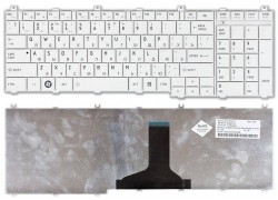 Клавиатура для ноутбука Toshiba Satellite C650, C660, L650, L670, L750 белая