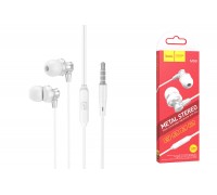 Наушники вакуумные проводные HOCO M98 Delighted earphones with microphone (серебристый)