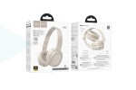 Наушники мониторные беспроводные HOCO W46 wireless headphones Bluetooth (цвет топленое молоко)