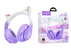 Наушники мониторные беспроводные HOCO W42 wireless headphones Bluetooth (фиолетовый виноград)