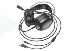 Наушники мониторные проводные HOCO W109 Rich headphones (3.5 мм/USB) (белые)