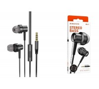 Наушники вакуумные проводные BOROFONE BM87 Element metal (черный)
