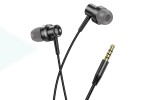 Наушники вакуумные проводные BOROFONE BM87 Element metal (черный)