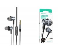 Наушники вакуумные проводные BOROFONE BM87 Element metal (серый)