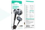 Наушники вакуумные проводные BOROFONE BM87 Element metal (серый)