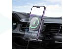 Держатель автомобильный для телефона HOCO HW23 Might retractable magnetic wireless fast charging car holder черный