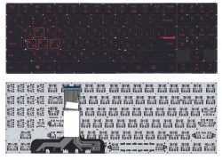 Клавиатура для ноутбука Lenovo Legion Y520 черная без рамки