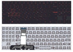 Клавиатура для ноутбука Lenovo Legion Y520 черная без рамки