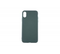 Чехол для iPhone XS Max тонкий (темно-зеленый)