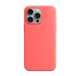Чехол для iPhone 15 (6,1) Silicone Case Soft Touch MagSafe Guava (гуава)