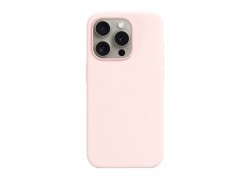 Чехол для iPhone 15 (6,1) Silicone Case Soft Touch MagSafe Light Pink ( светло розовый) 