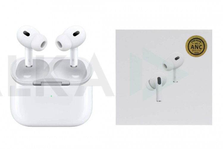 Наушники вакуумные беспроводные AirPods PRO 2 (copy orig) (белый) (л) белая уп.