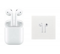 Наушники вакуумные беспроводные AirPods 2 (copy orig) (белый) (л) молочная уп.