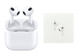 Наушники вакуумные беспроводные AirPods 3 (copy orig) (белый) (л) белая уп.