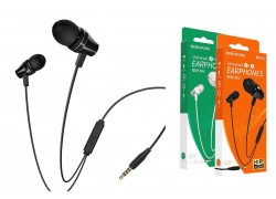 Наушники вакуумные проводные BOROFONE BM38 Bright sound Universal earphones (черный)