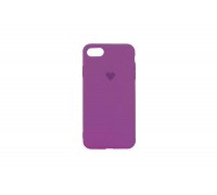 Чехол для iPhone 6/6S Soft Touch с логотипом "Сердце" (сливовый)