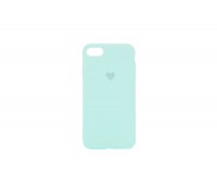 Чехол для iPhone 6/6S Soft Touch с логотипом "Сердце" (зеленый мох)