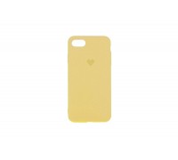 Чехол для iPhone 6/6S Soft Touch с логотипом "Сердце" (желтый)