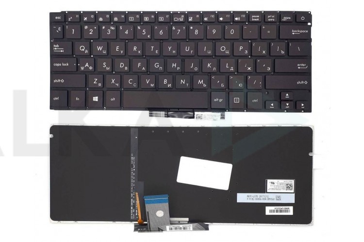 Клавиатура для ноутбука Asus ZenBook UX310 черная под подсветку