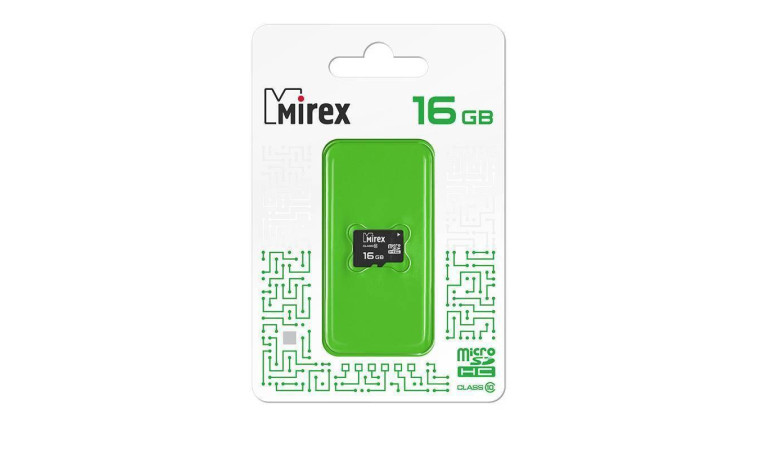 Карта памяти microSDHC MIREX 16 GB UHS-I U1 (class 10) без адаптера (13612-MCSUHS16 )