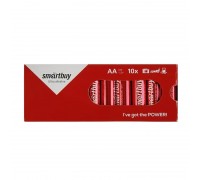 Батарейка алкалиновая Smartbuy LR06/AA 10 box цена за упаковку 10 шт (SBBA-2A10BX)