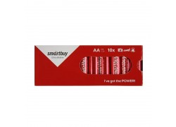 Батарейка алкалиновая Smartbuy LR06/AA 10 box цена за упаковку 10 шт (SBBA-2A10BX)