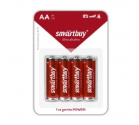 Батарейка алкалиновая Smartbuy LR6/AA 4B цена за блистер 4 шт (SBBA-2A04B)