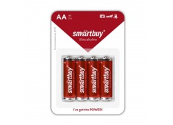 Батарейка алкалиновая Smartbuy LR6/AA 4B цена за блистер 4 шт (SBBA-2A04B)