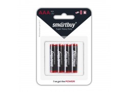Батарейка солевая Smartbuy R03/AAA 4B цена за блистер 4 шт (SBBZ-3A04B)