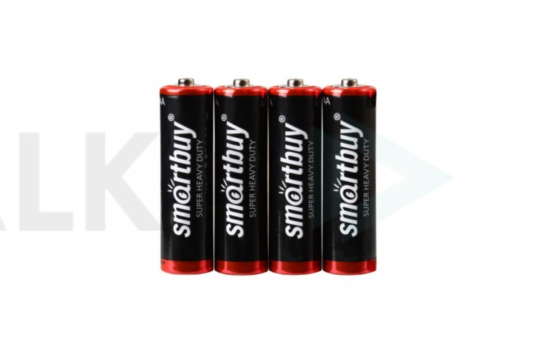 Батарейка солевая Smartbuy R6/AA 4S в пленке цена за упаковку 4 шт (SBBZ-2A04S)