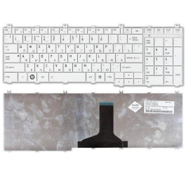 Клавиатура для ноутбука Toshiba Satellite C650 белая