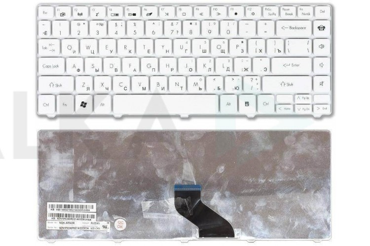 Клавиатура для ноутбука Packard Bell EasyNote NM85 белая