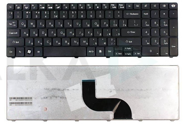 Клавиатура для ноутбука Packard Bell EasyNote LM81 черная