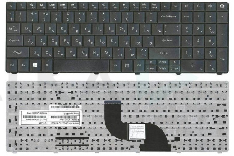 Клавиатура для ноутбука Packard Bell TE11