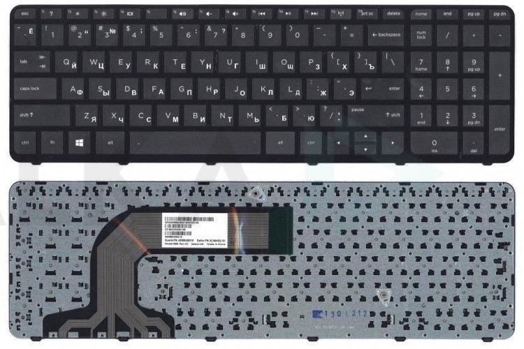Клавиатура для ноутбука HP Pavilion Envy 17-e с рамкой