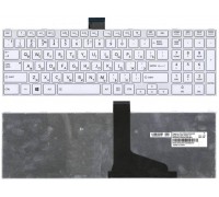Клавиатура для ноутбука Toshiba Satellite L850 белая с рамкой