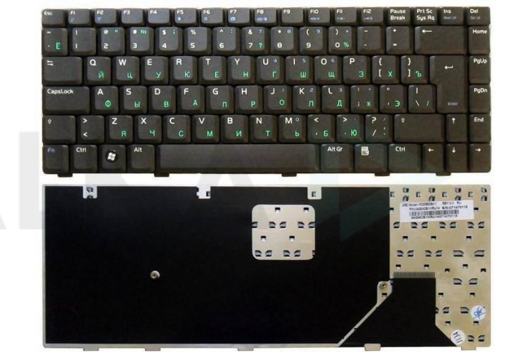 Клавиатура для ноутбука Asus A8 черная