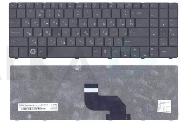 Клавиатура для ноутбука MSI A6400  v.2