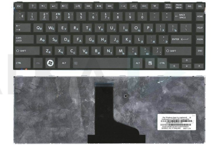 Клавиатура для ноутбука Toshiba Satellite L800