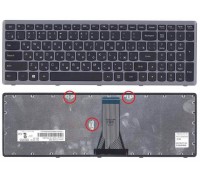 Клавиатура для ноутбука Lenovo IdeaPad G505 с серой рамкой