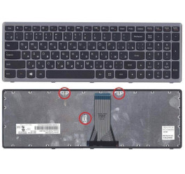 Клавиатура для ноутбука Lenovo IdeaPad G505 с серой рамкой